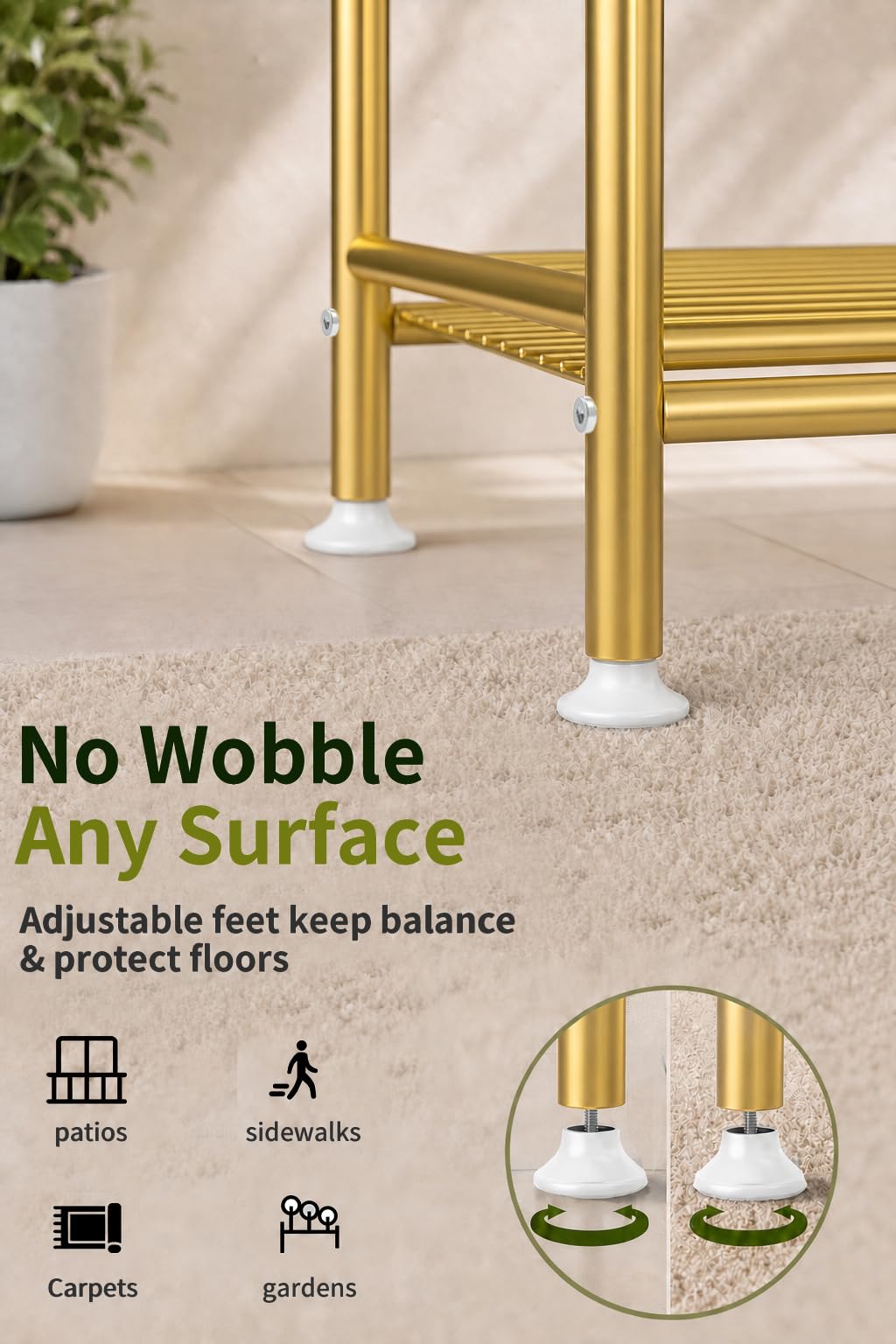 Assembly instructions for Yutrchey 5-Tier Plant Stand