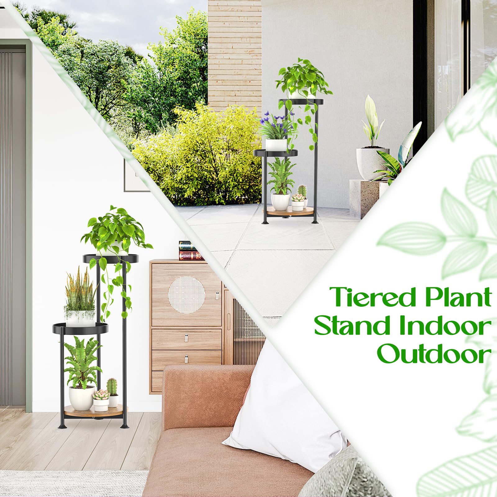 Assembly instructions included with Oppro 3 Tier Plant Stand