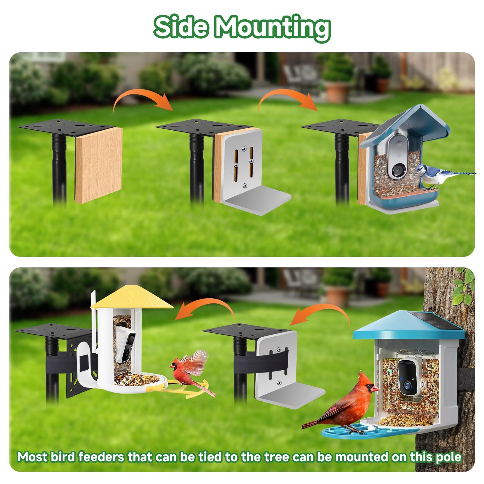 Assembly kit for PROERR Smart Bird Feeder Pole Stand