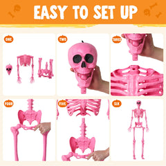 Assembly kit included with JOYIN Pink Skeleton decor