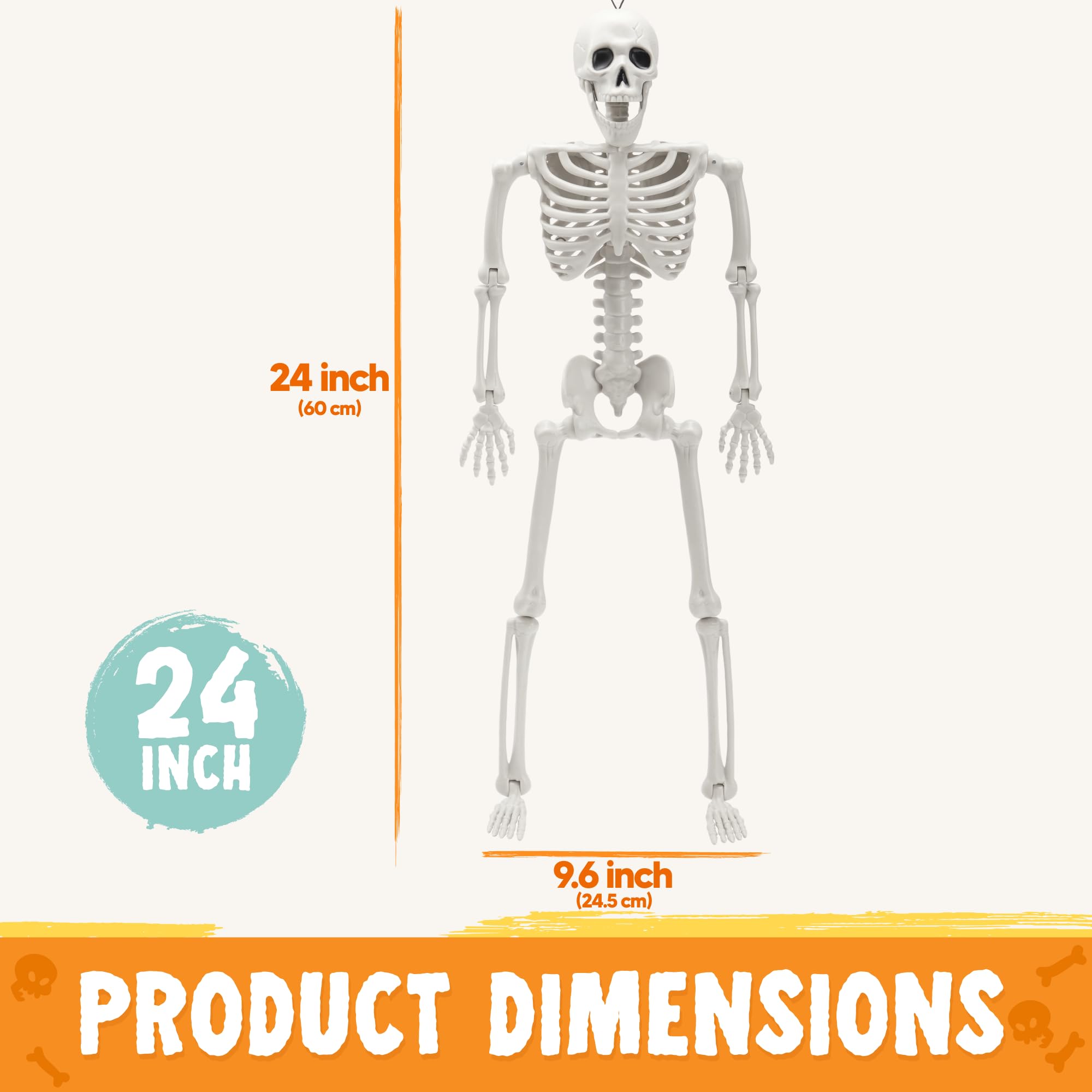 Assembly of JOYIN Halloween skeleton decorations