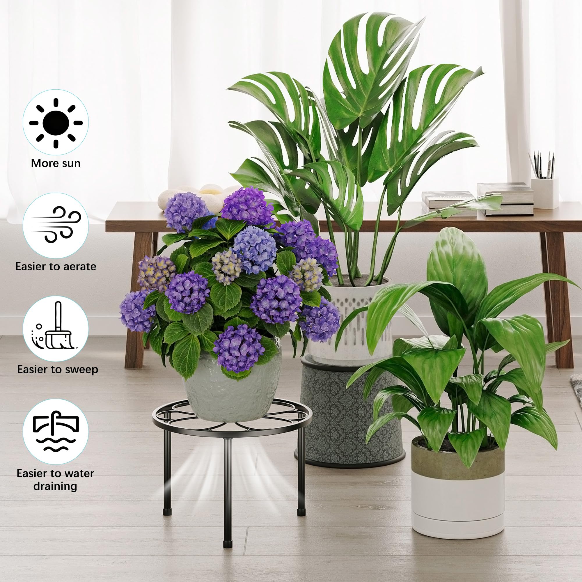 Assembly of NQW plant stand with no tools required