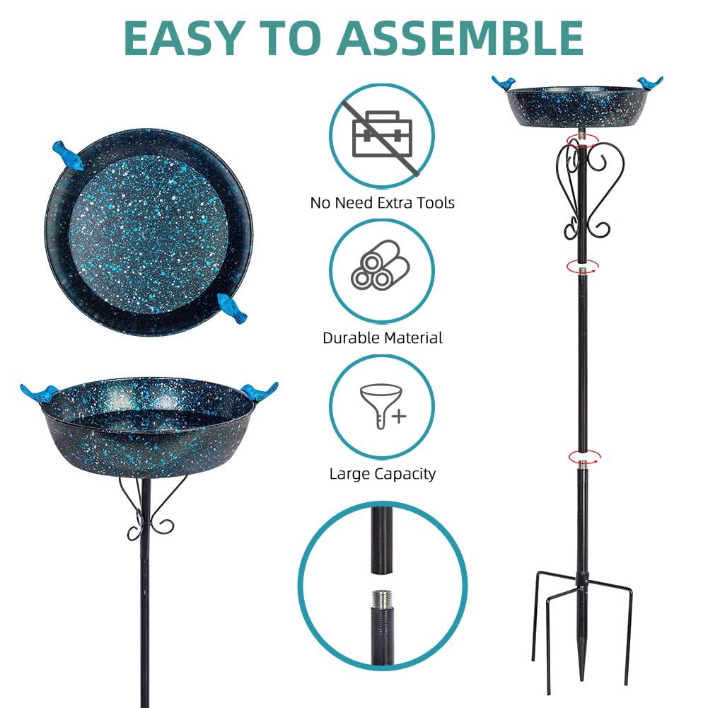 Assembly parts of VEWOSTAR bird bath
