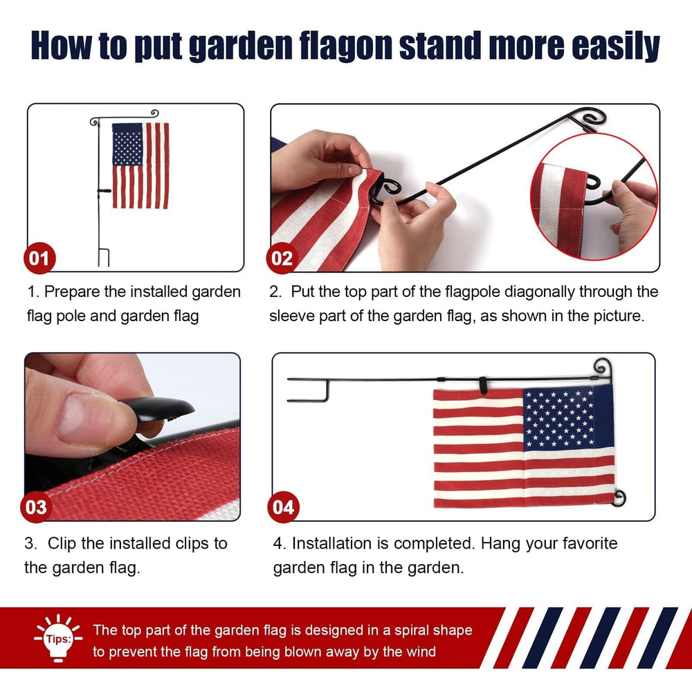 Assembly process of HOOSUN Garden Flag Stand