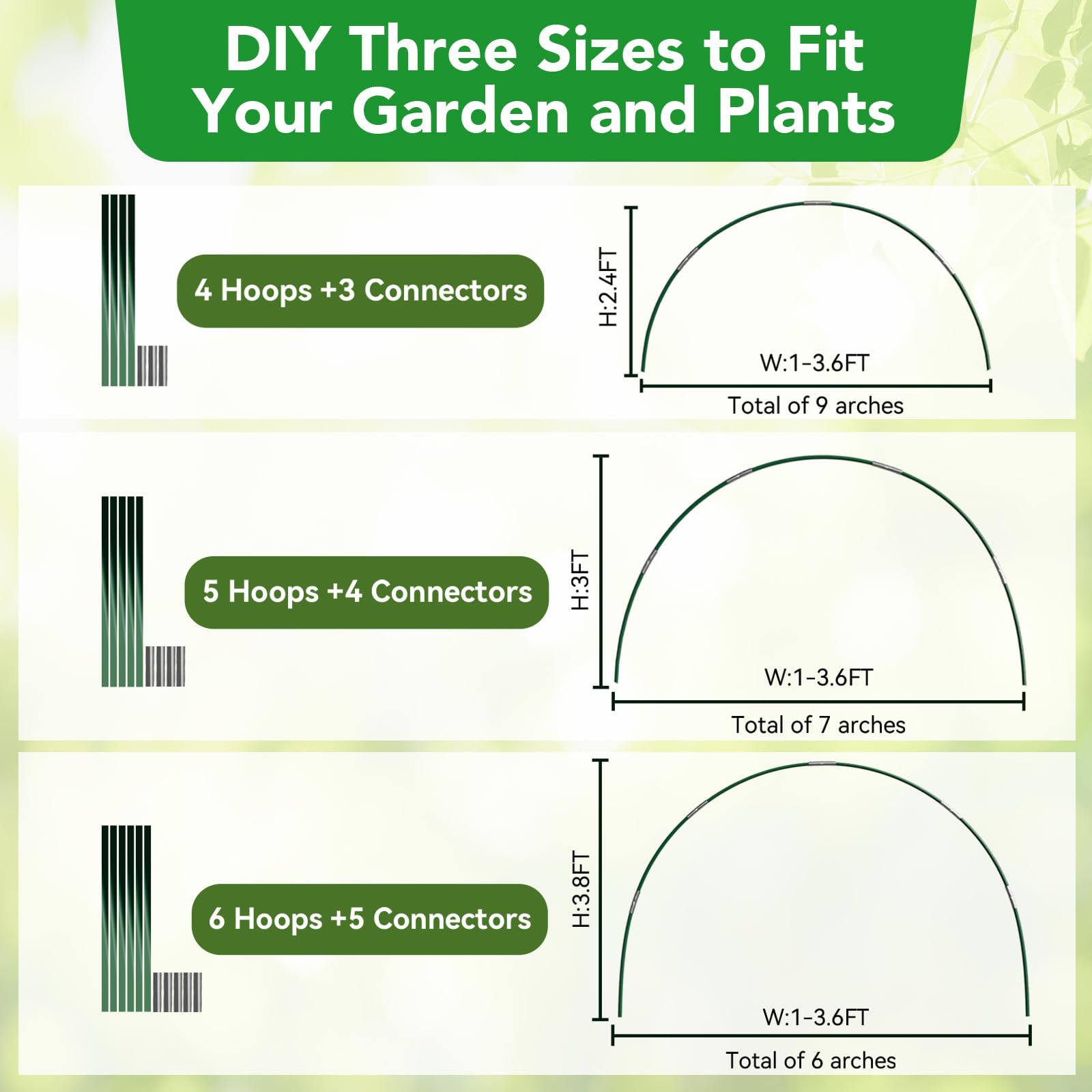 Assembly process of the garden netting kit
