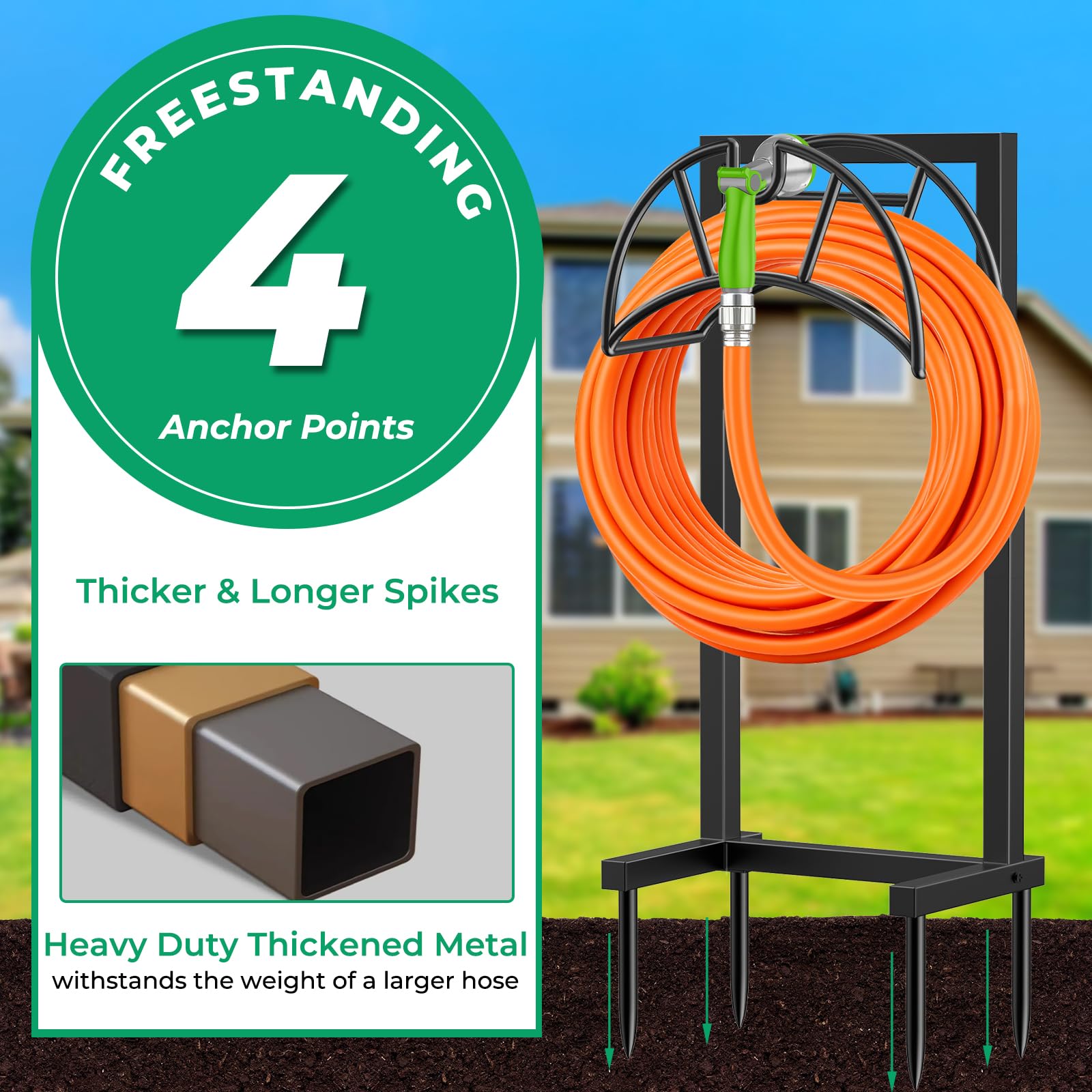 Assembly tools and parts included with TomCare hose holder