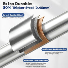 Assembly view of Anovo 7 FT flag pole kit