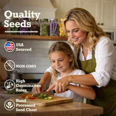 Assorted herb seeds from LUSH&DEW for culinary and medicinal use
