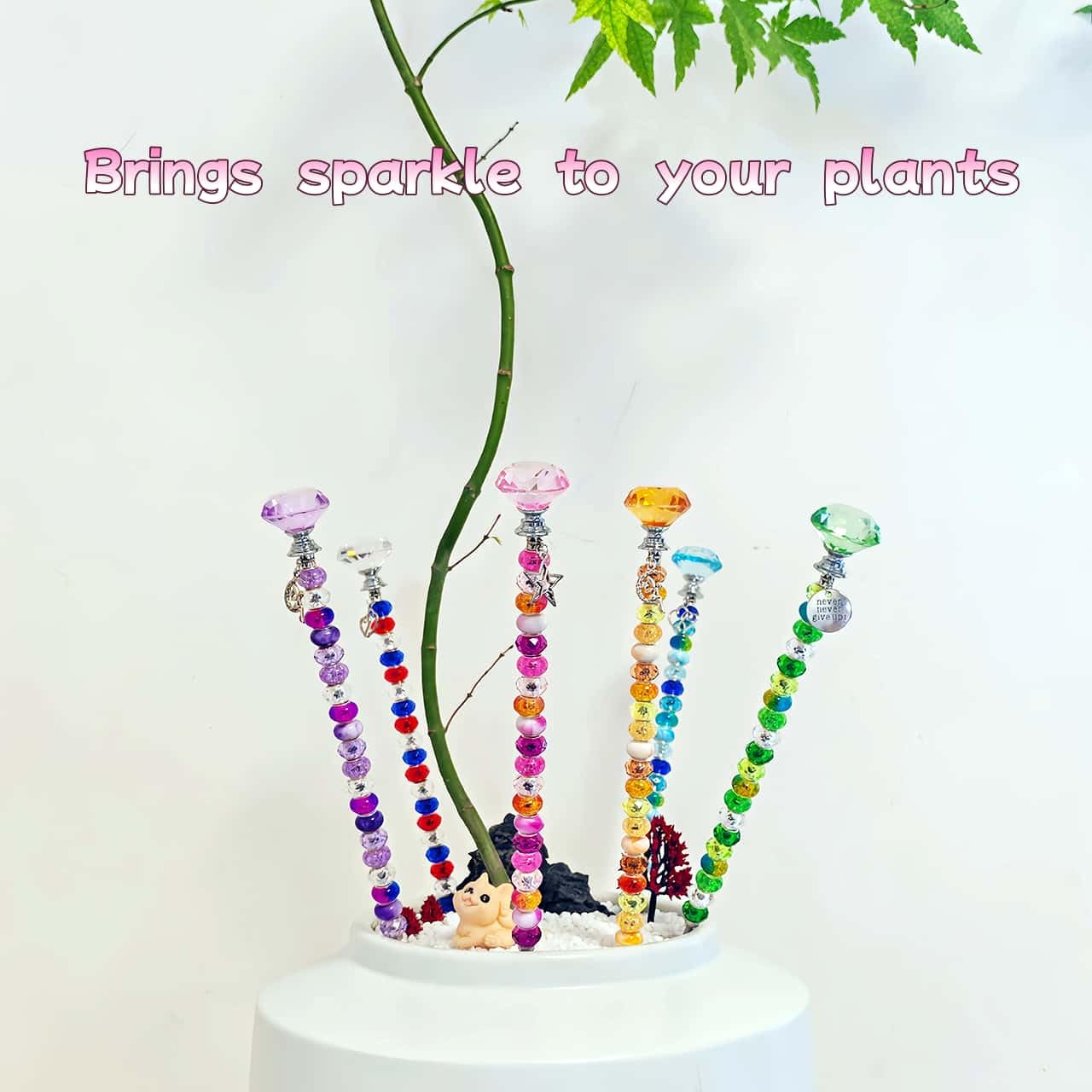 Assorted large hole beads from the ZSlactp Fairy Wand Kit