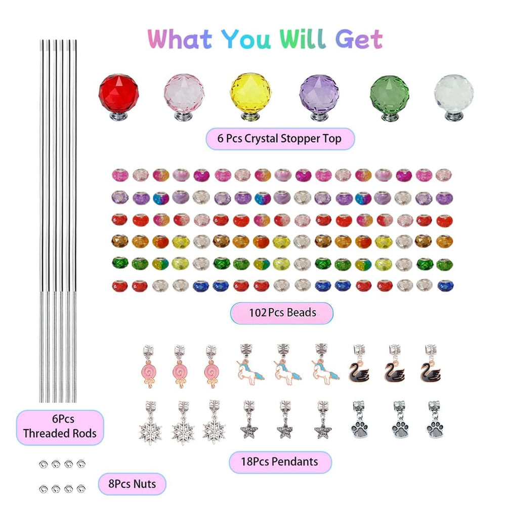 Assorted large hole beads from ZSlactp garden stake kit