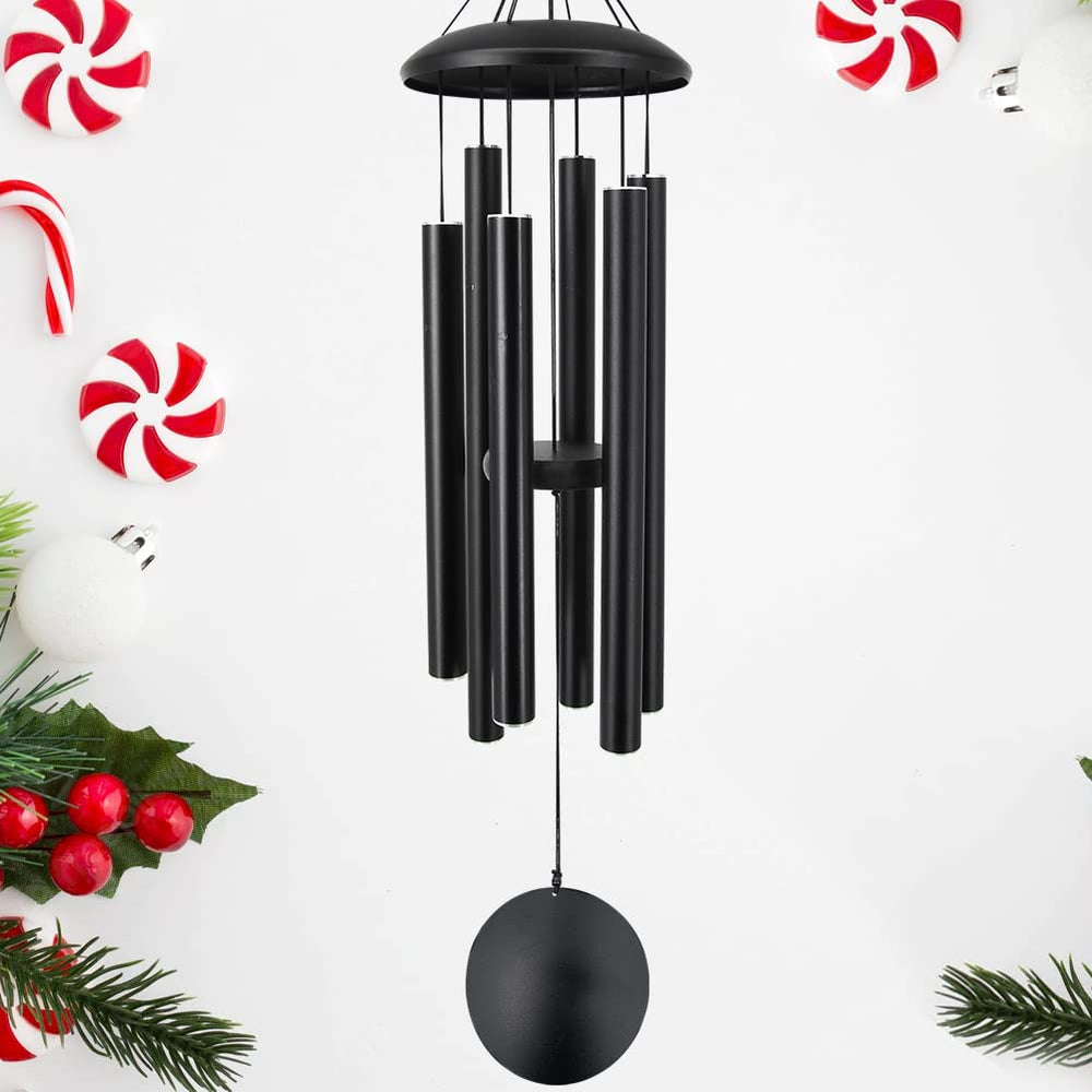 ASTARIN 36in Memorial Wind Chimes black model front view