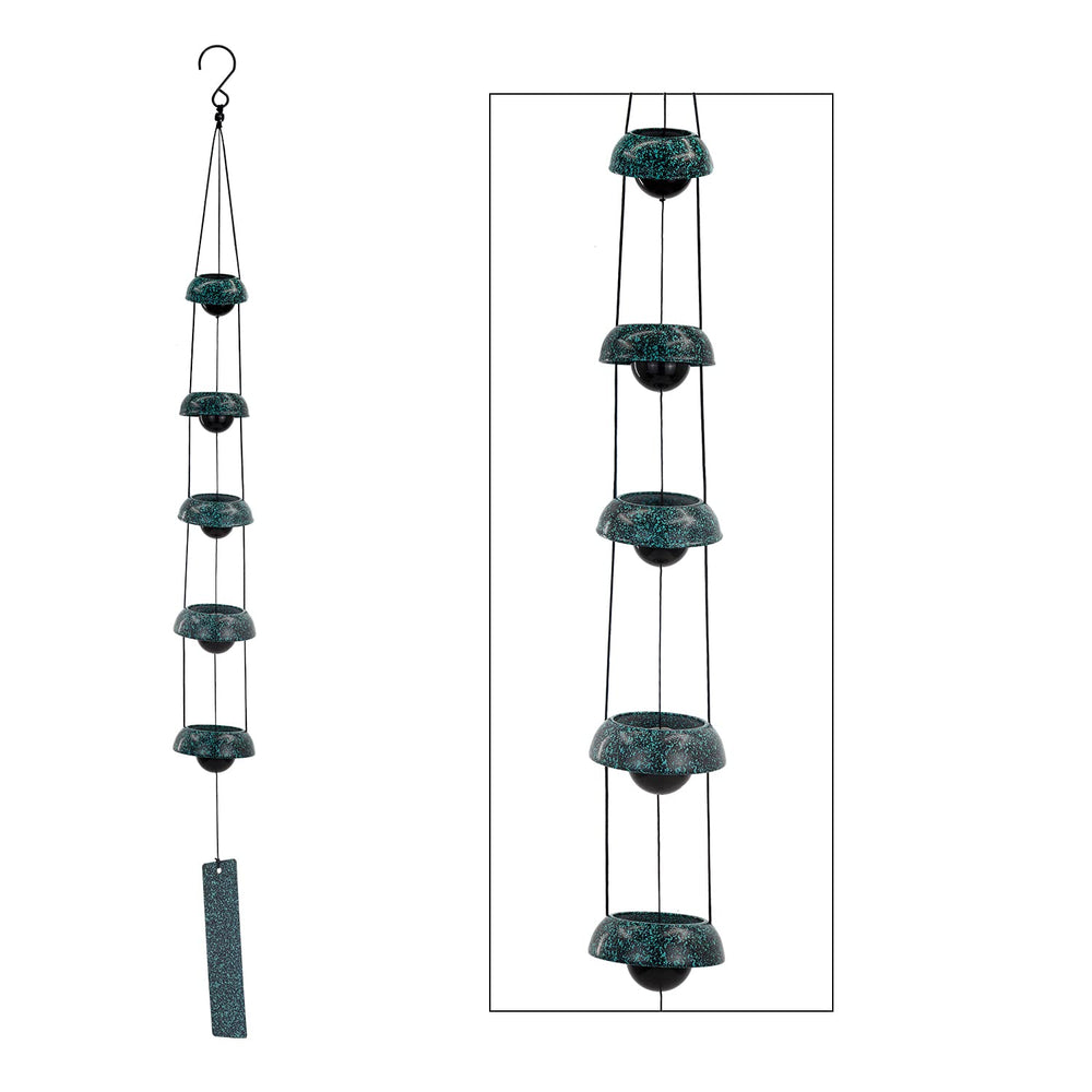 ASTARIN Temple Wind Chimes with five bells in outdoor setting