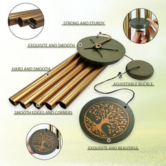 ASTARIN Tree of Life Wind Chime showing the aluminum tubes