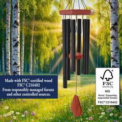 ASTARIN wind chime displayed in a garden setting
