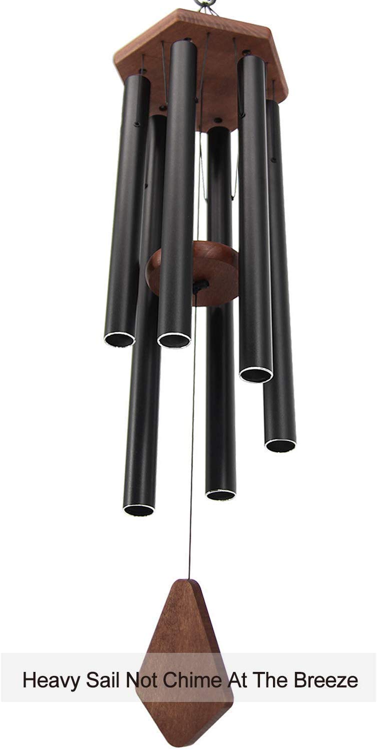 ASTARIN wind chime displayed near a patio seating area