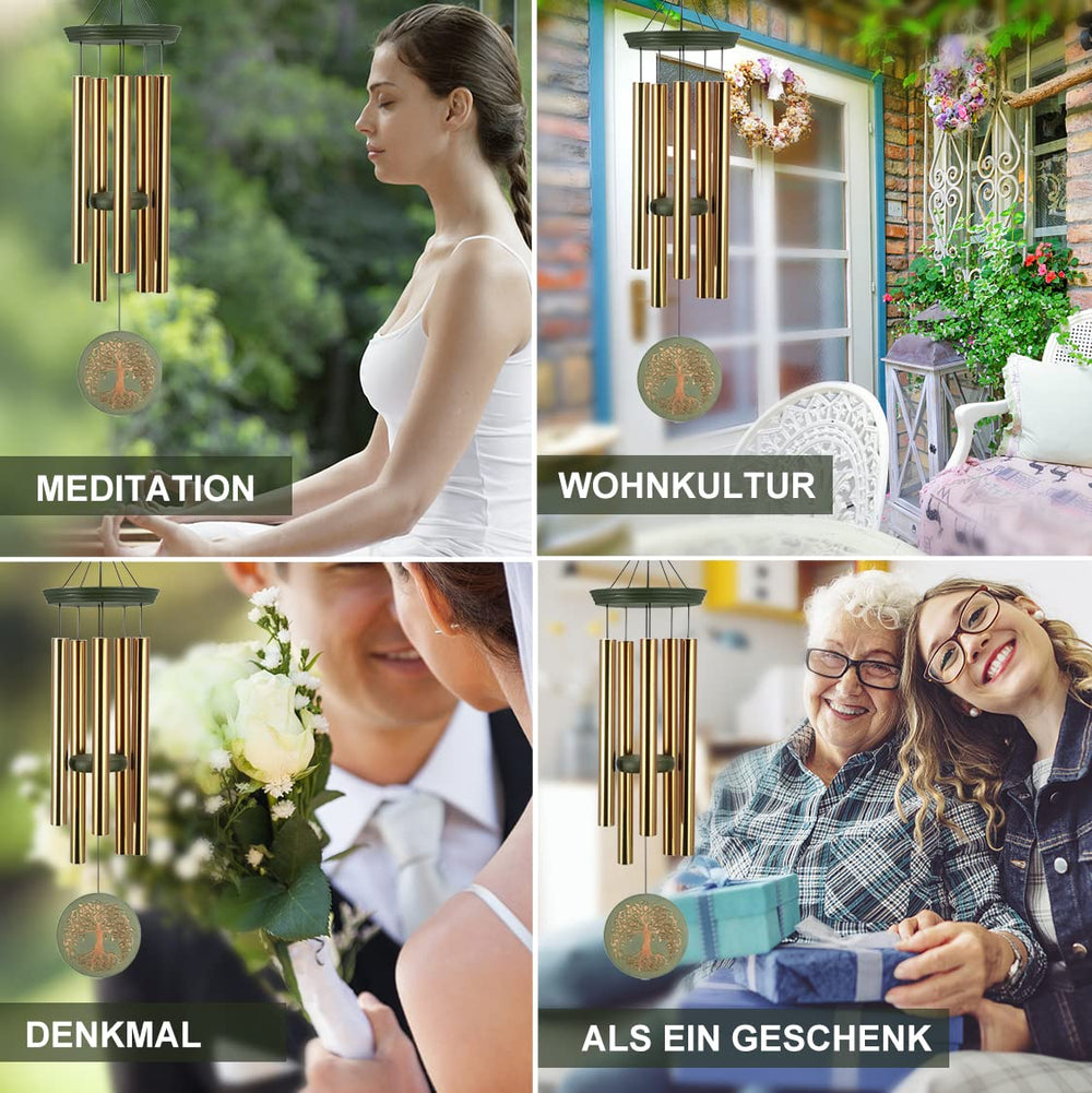 ASTARIN wind chime with soft melodic sound in a patio setting