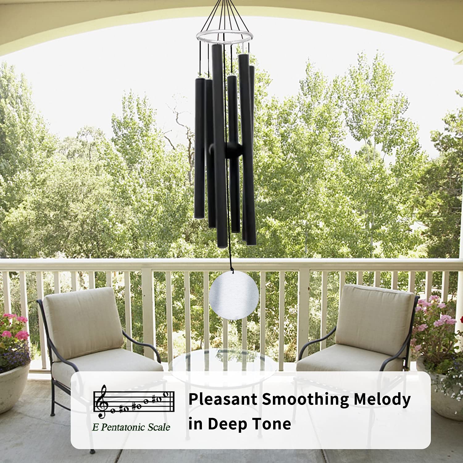 ASTARIN Wind Chimes close-up of the top and cording
