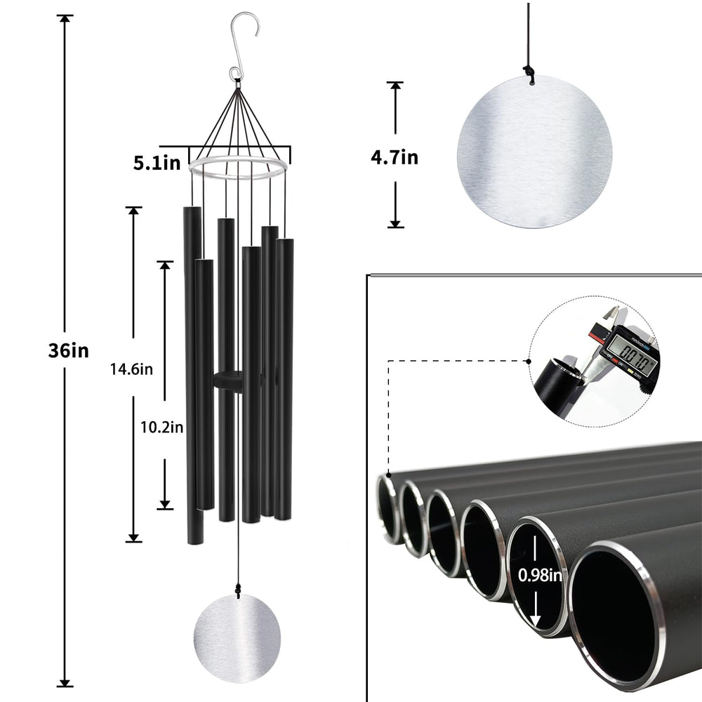 ASTARIN Wind Chimes featuring deep tone sound quality
