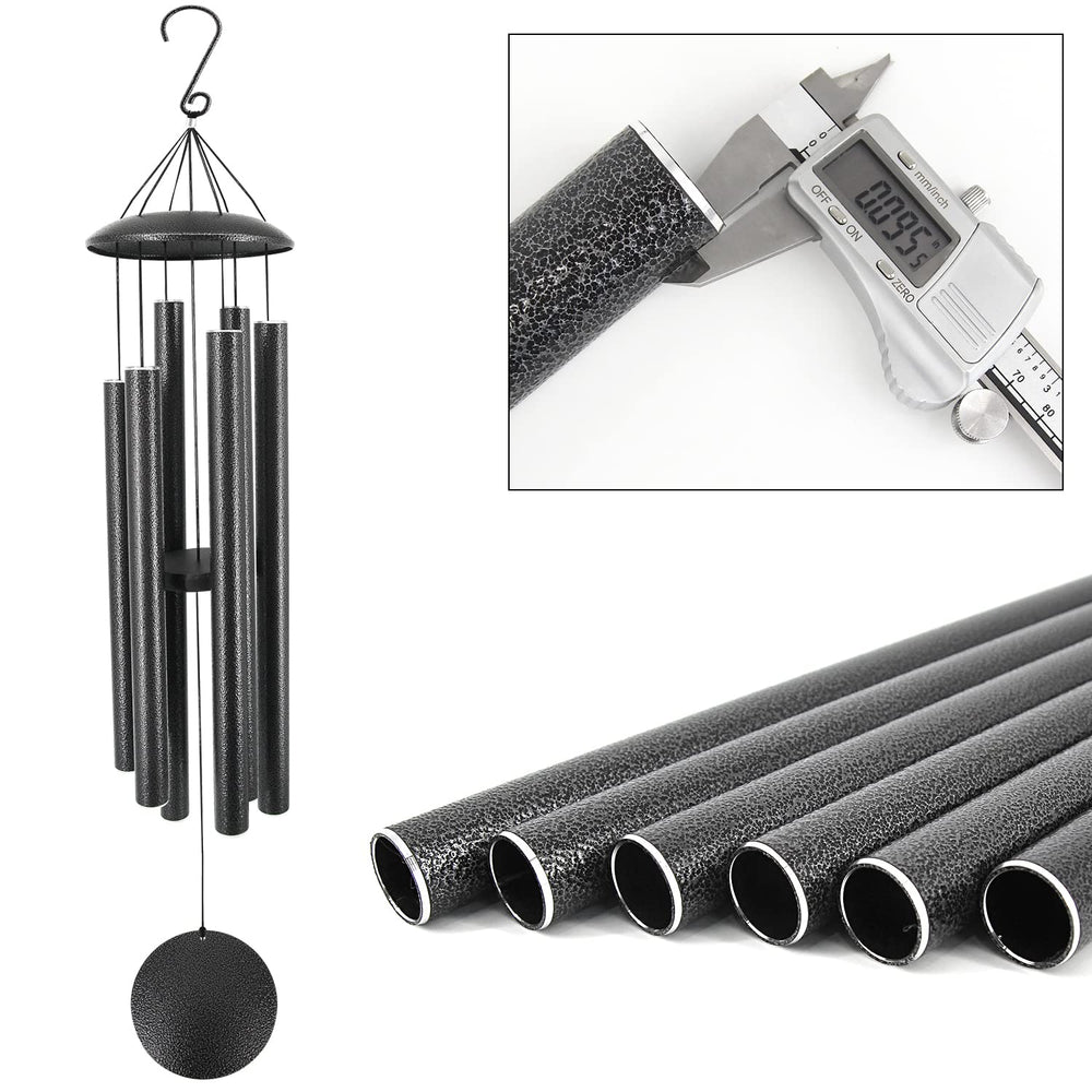 ASTARIN wind chimes hanging in a garden