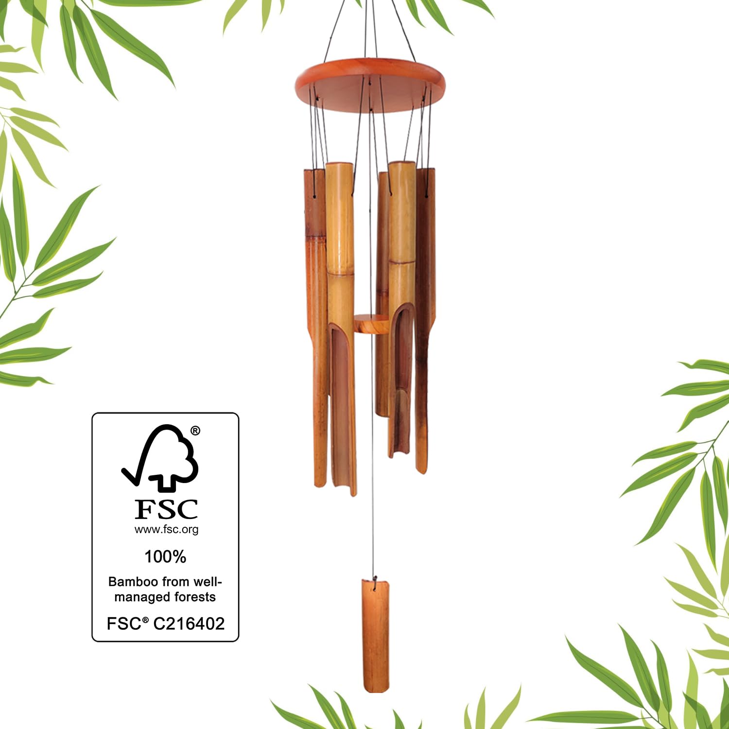 ASTARIN wind chimes hanging on a porch