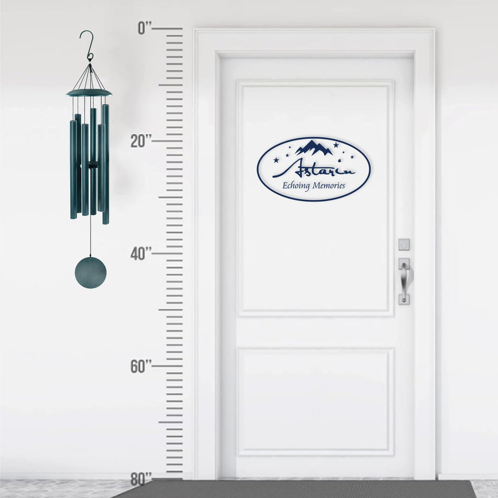ASTARIN wind chimes reflecting sunlight