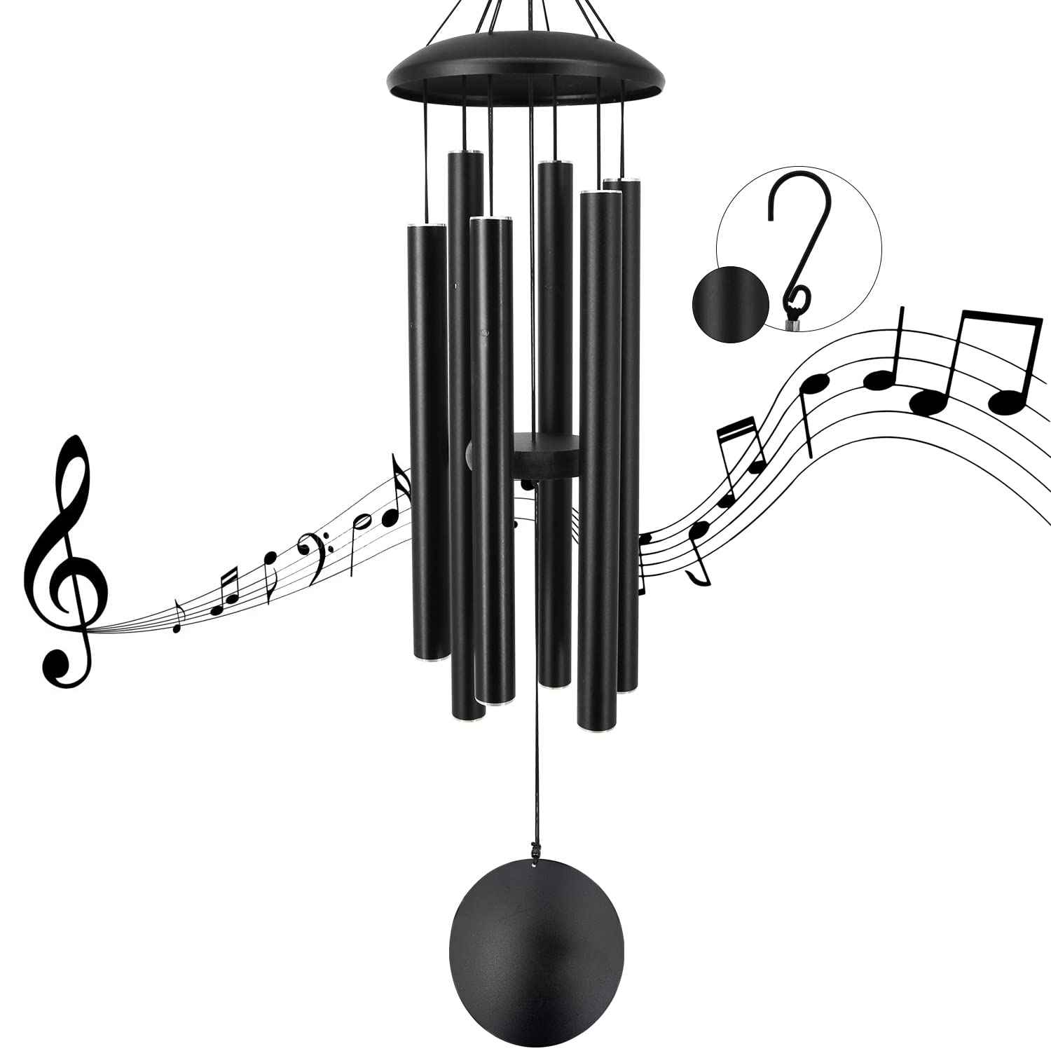 ASTARIN wind chimes showing deep tone design