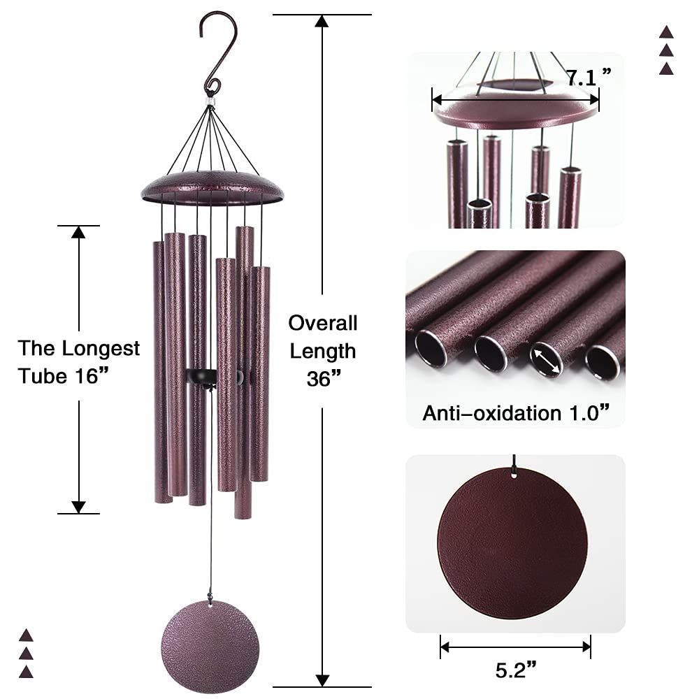 ASTARIN Wind Chimes with heavy duty nylon cording
