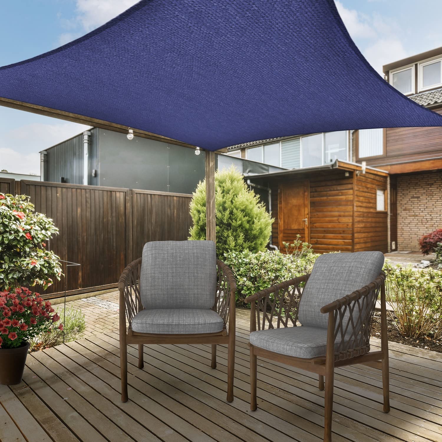 AsterOutdoor Sun Shade Sail packed in original bag