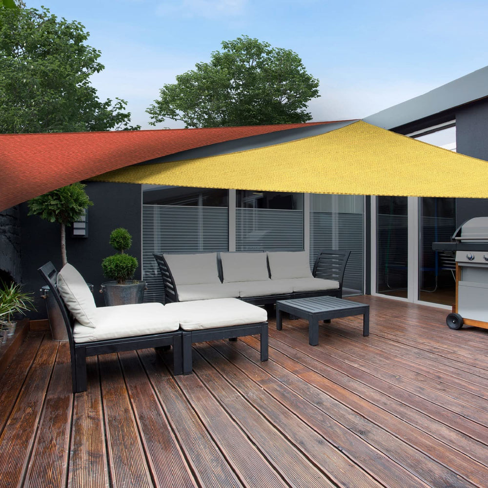 AsterOutdoor Sun Shade Sail Triangle 16' with included ropes