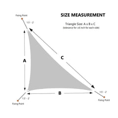 AsterOutdoor Sun Shade Sail Triangle packed in original bag