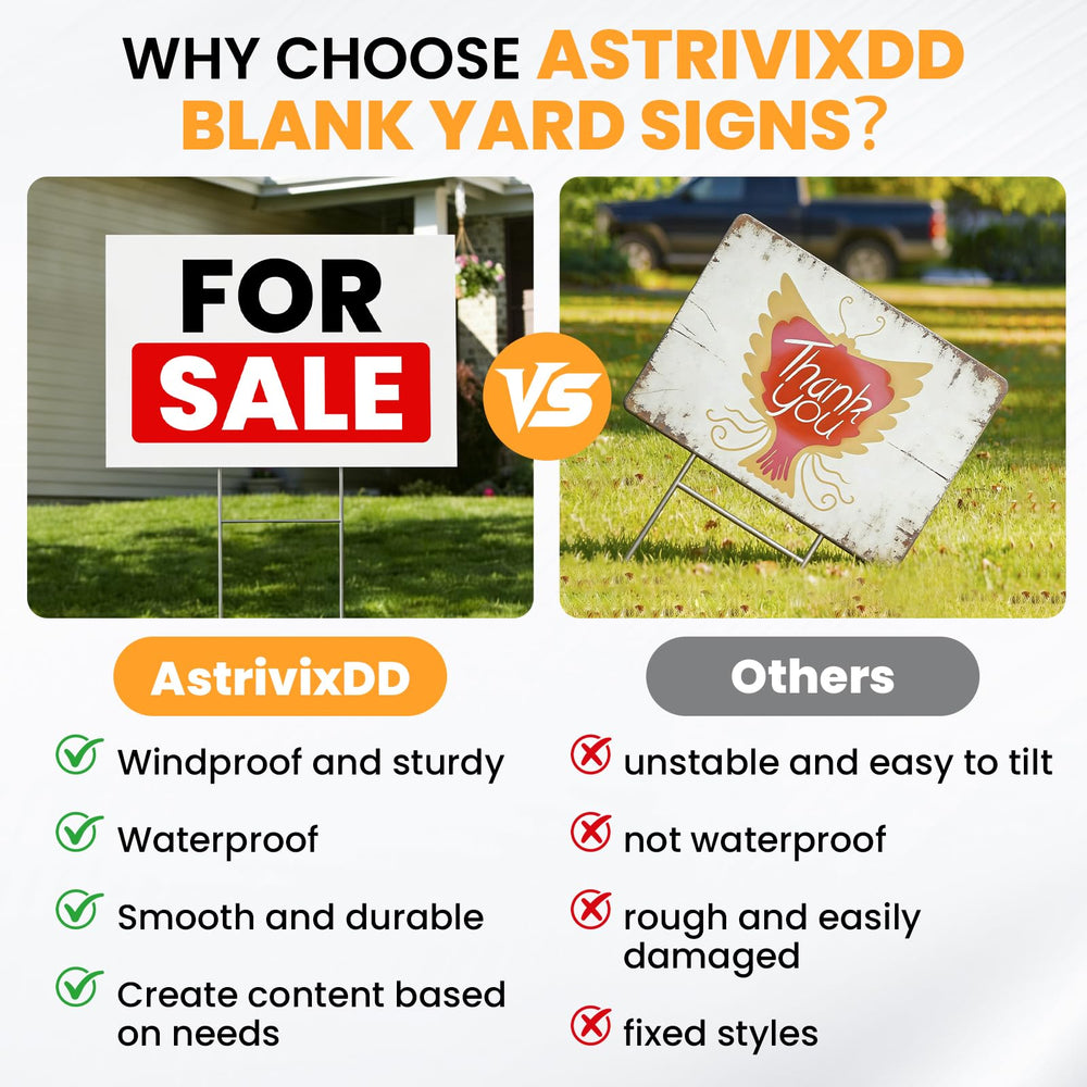 AstrivixDD yard signs displayed at a festive event