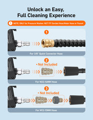 AstroAI Short Pressure Washer Gun in use cleaning a floor