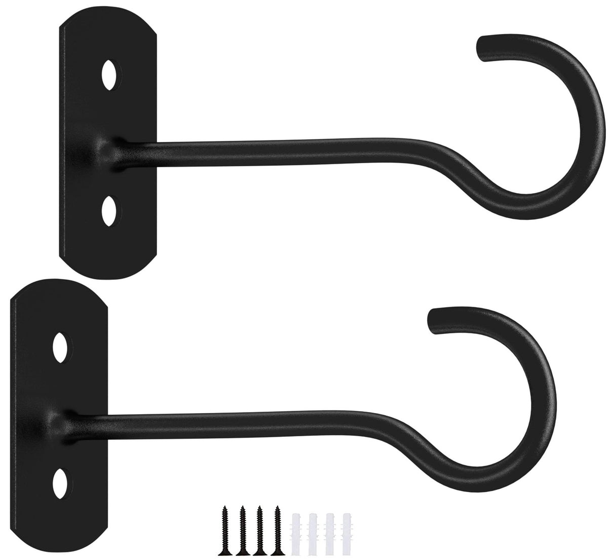 ASZUNE 6In ceiling hook for hanging plants, black color