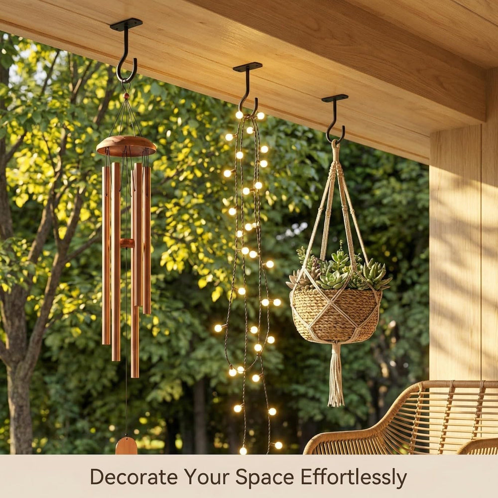 ASZUNE ceiling hook mounted with flower pot