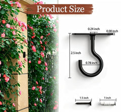 ASZUNE ceiling hooks pack of 6 with mounting screws