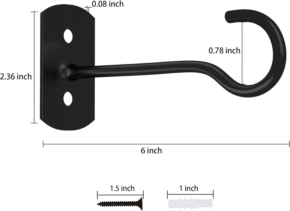 ASZUNE plant hooks with mounting screws included