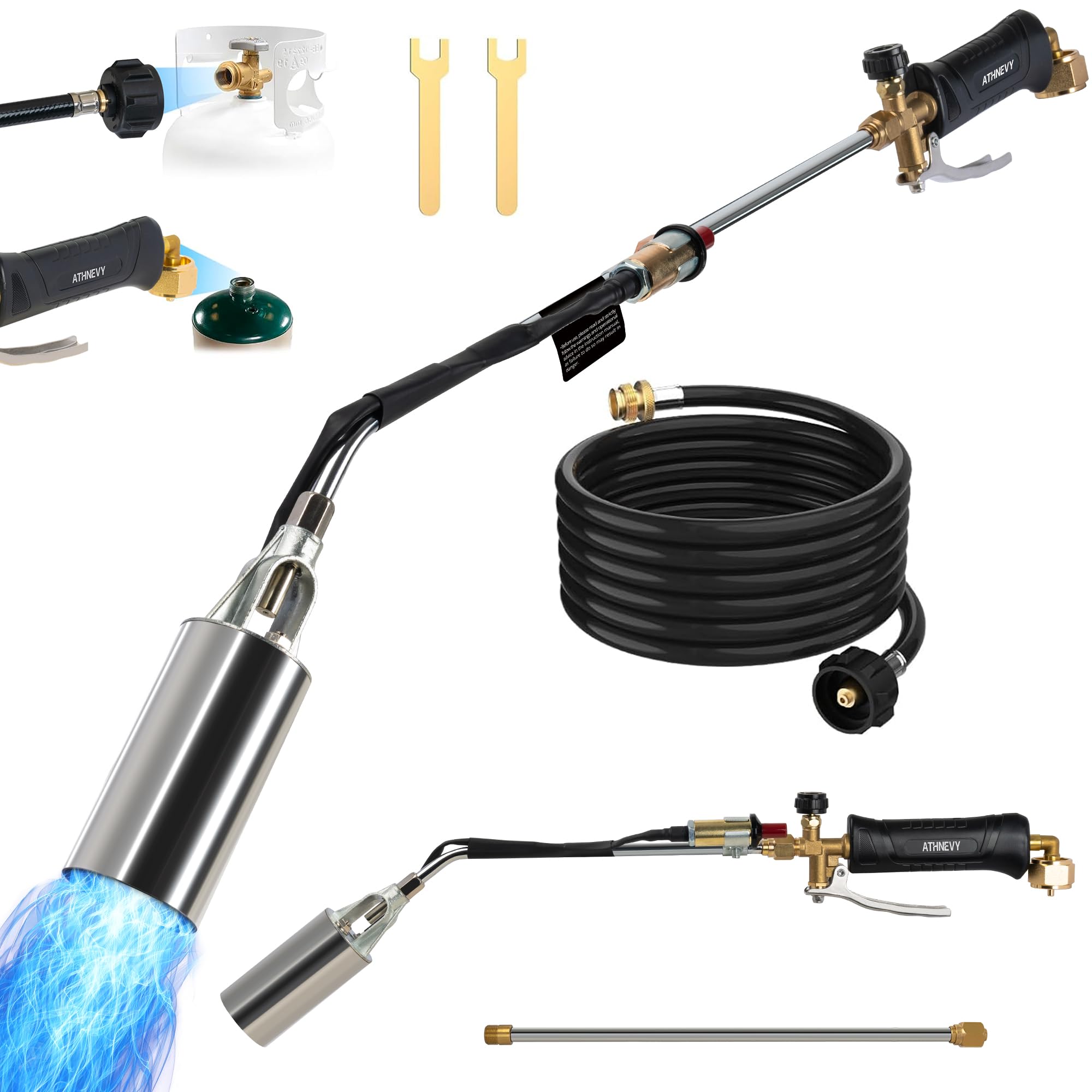 Athnevy Propane Torch Kit with 10 ft hose and igniter
