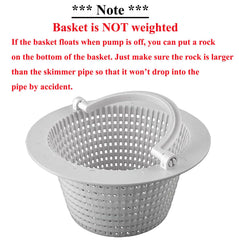 ATIE Above-Ground Pool Skimmer Basket 513330 with handle attached