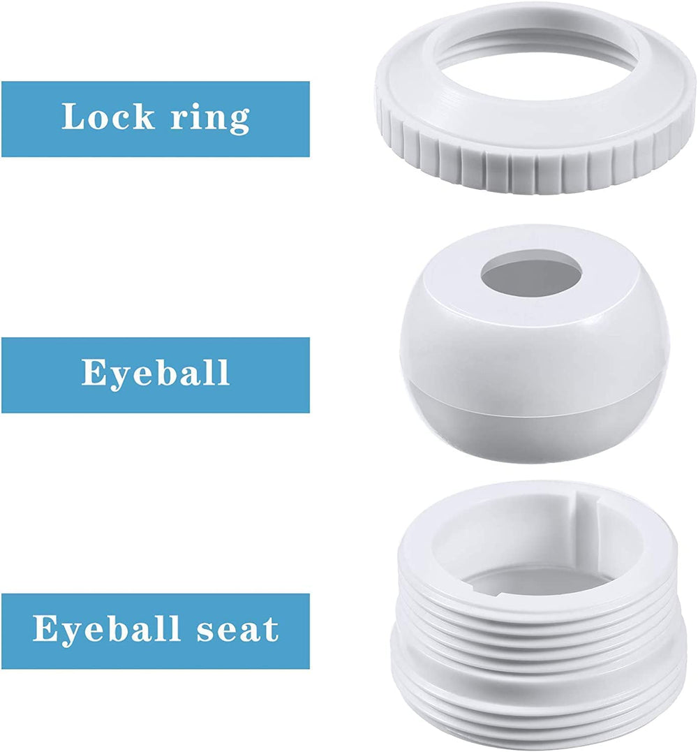 ATIE Hydrostream Return Jet Fitting side view showcasing the adjustable jet eyeball