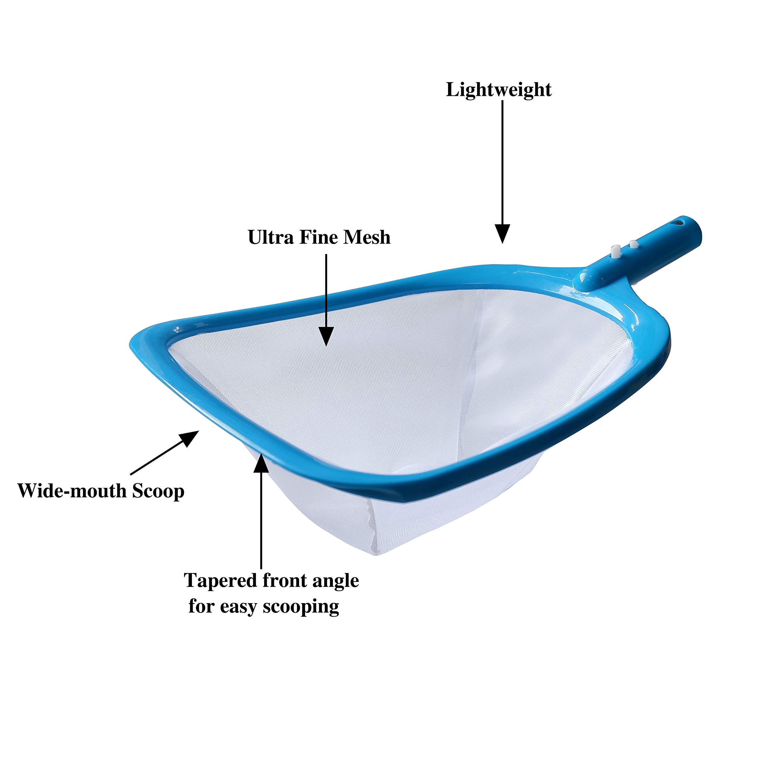 ATIE Leaf Skimmer Net showing wide-mouth front edge design