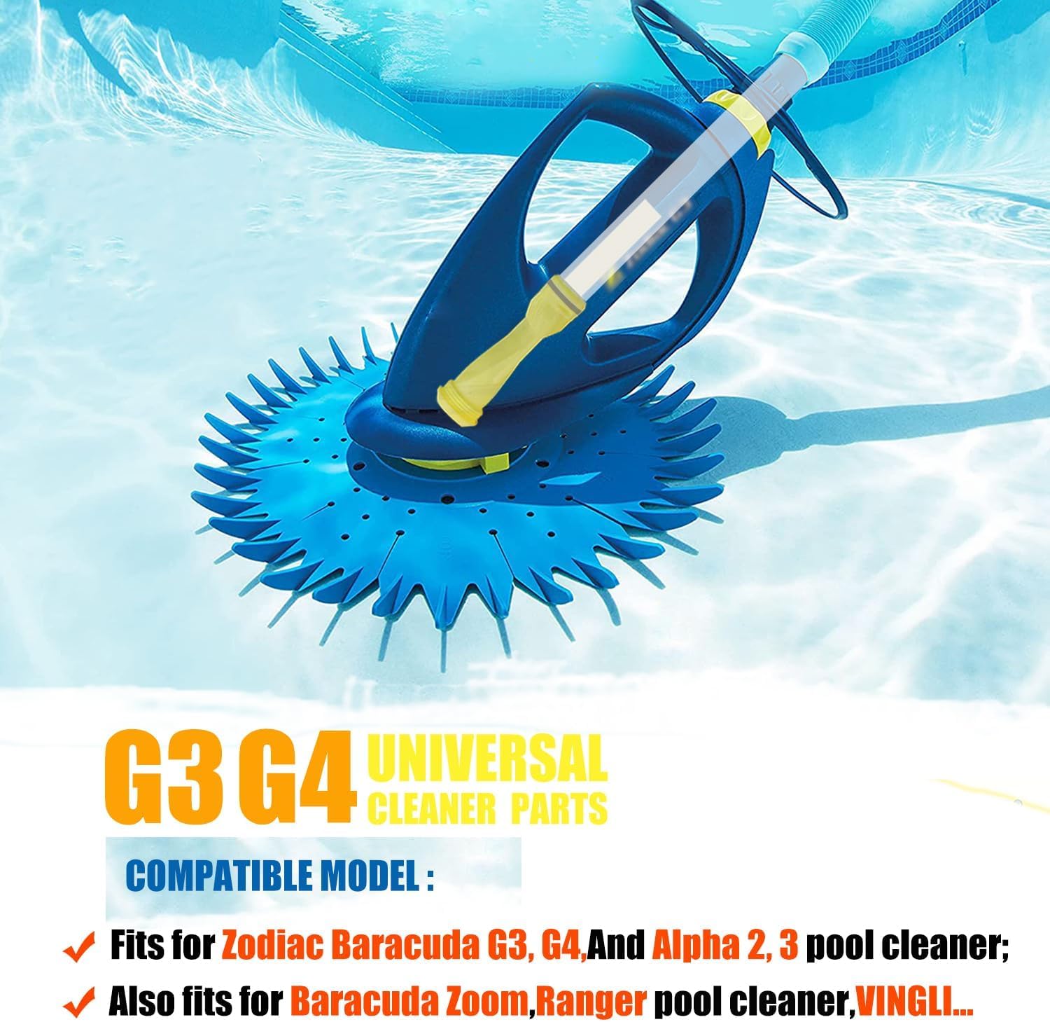 ATIE Pool Cleaner Diaphragm W69698 yellow colour close-up