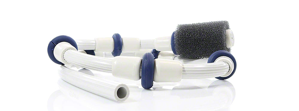 ATIE Pool Cleaner Sweep Hose with tail scrubber and hose clamp