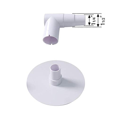 ATIE Pool Skimmer Vacuum Plate next to compatible skimmer models