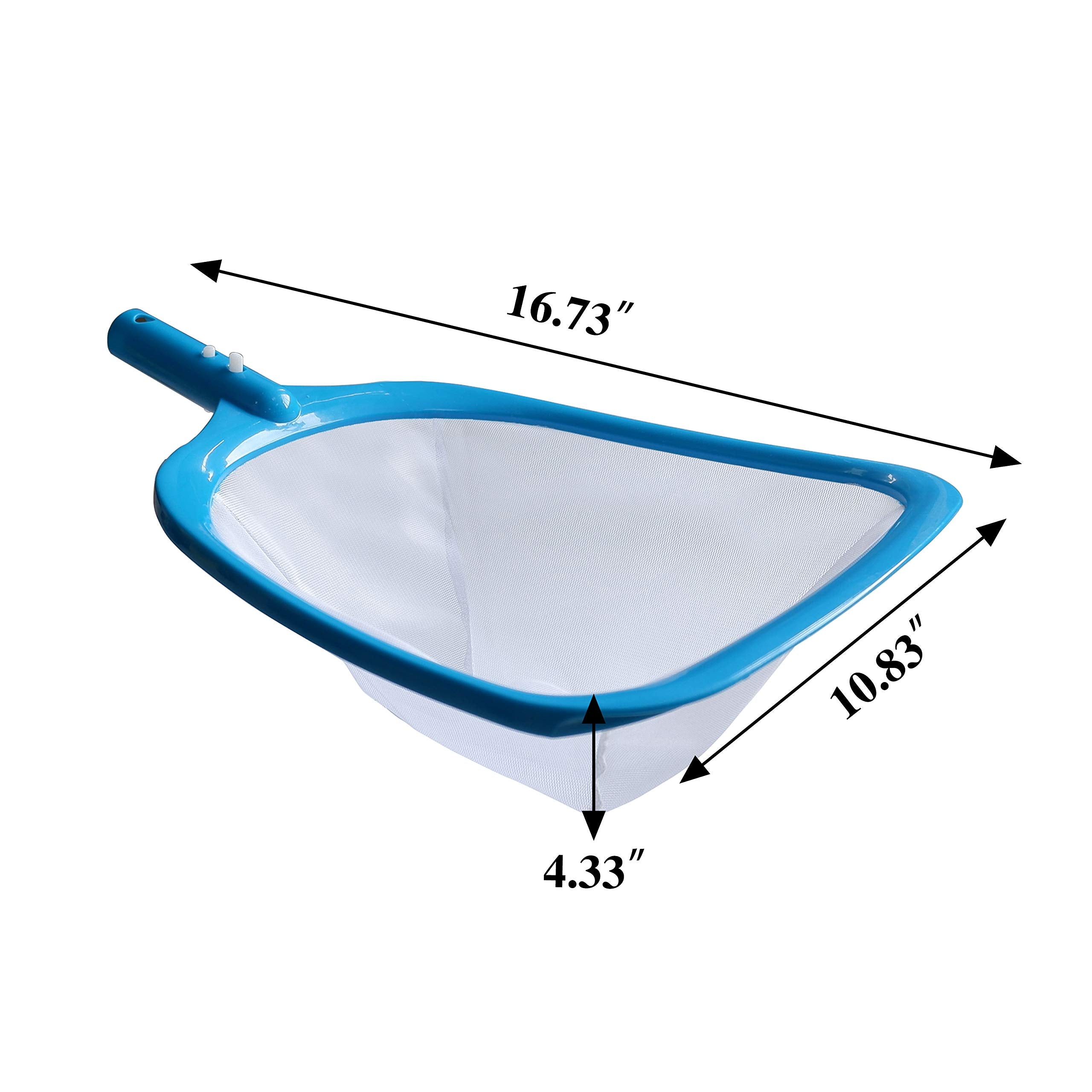 ATIE Pool Spa Leaf Skimmer Net side view with tapered front edge