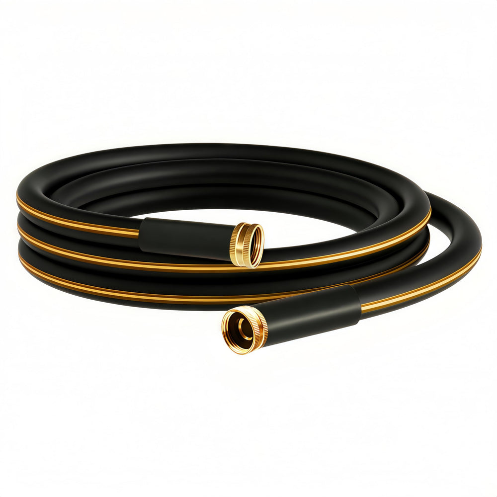 Atlantic 10 ft female to female garden hose in black