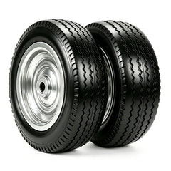 Atlantic 10-Inch Solid PU Wheel front view