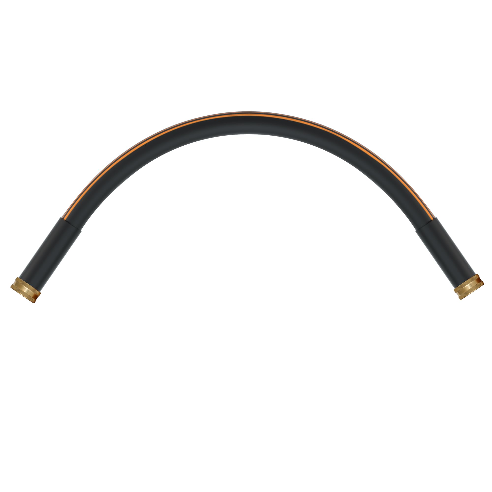 Atlantic 2 ft Female to Female Garden Hose, black, front view