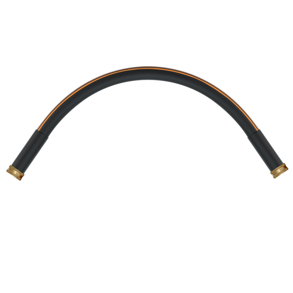 Atlantic 2 ft Female to Female Garden Hose, black, front view