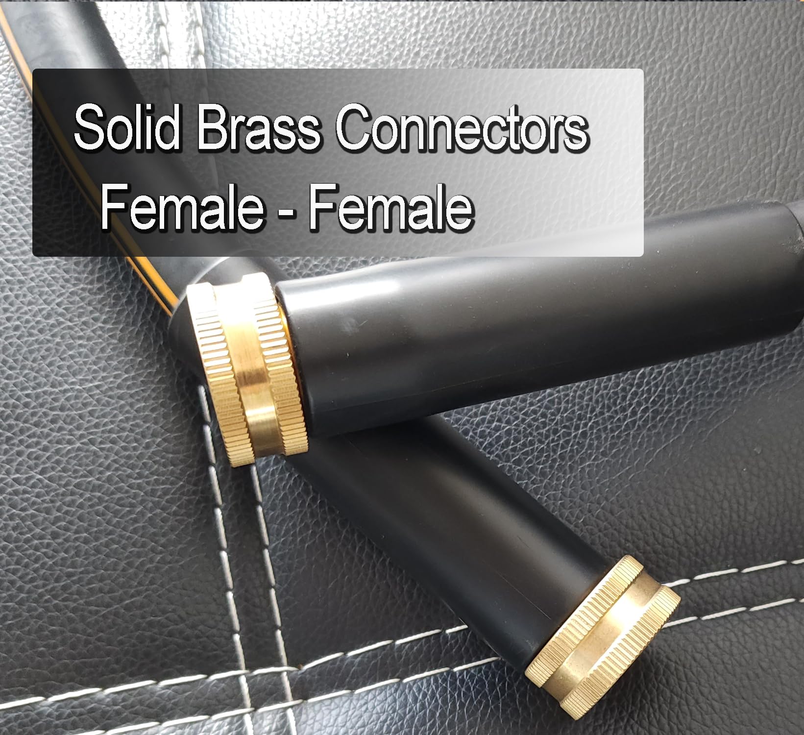 Atlantic 8 ft garden hose coiled on a garden reel
