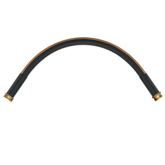 Atlantic Short Garden Hose 2 ft Black front view